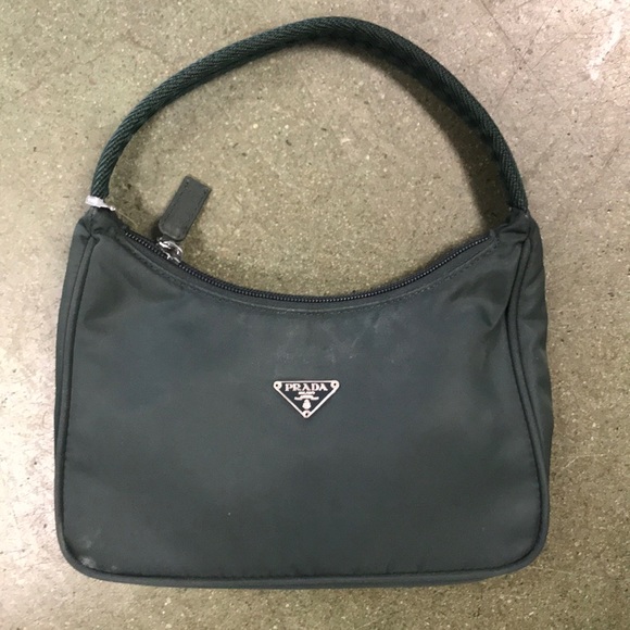 prada nylon bag green